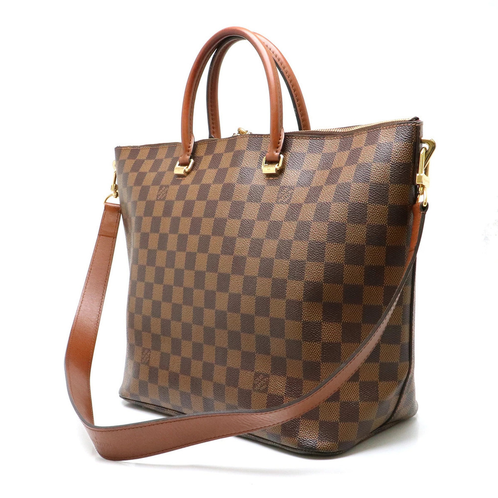 Louis Vuitton Tote Hobo Belmont Shoulder Damier Bag Brown